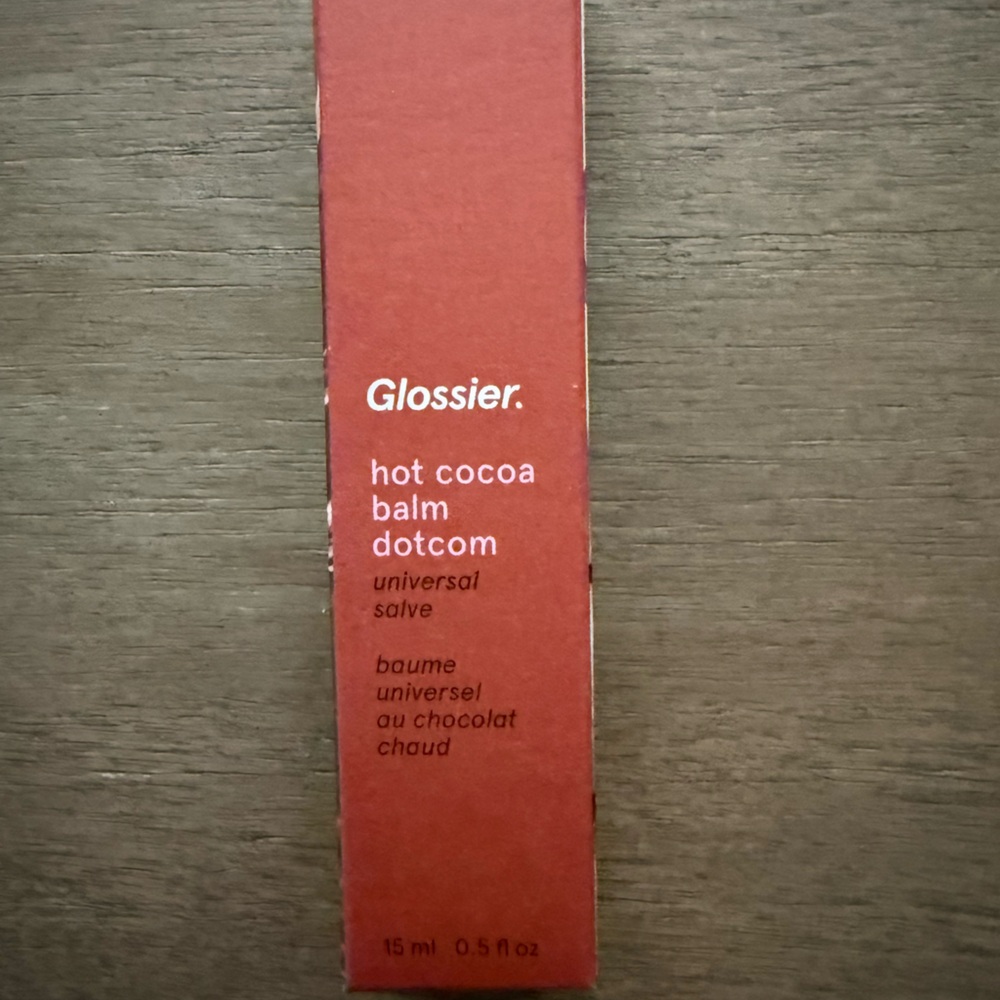 Glossier Hot Cocoa Balm Dotcom in Deep Brown